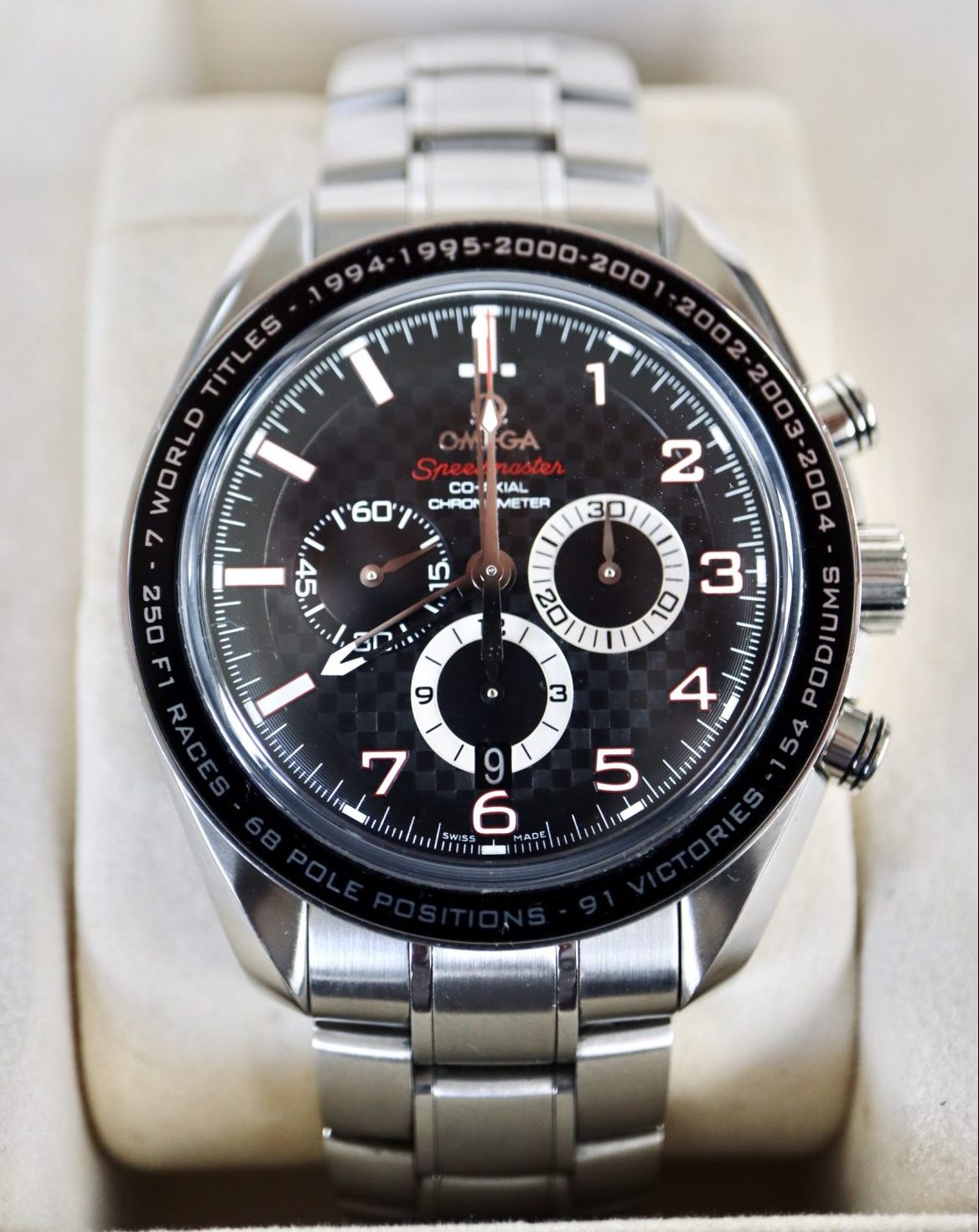 Omega Speedmaster Legend Michael Schumacher Chronograph Ref. 321.30.44.50.01.001 “WORN”
